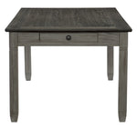 Granby Antique Gray/Coffee Finish Wood Dining Table