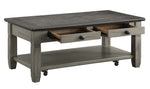 Granby Antique Gray/Coffee Wood Cocktail Table