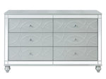 Gunnison Silver Metallic Wood 6-Drawer Dresser