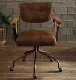 Hallie Vintage Brown Top Grain Leather Executive Office Chair