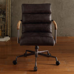 Harith Antique Ebony Top Grain Leather Executive Office Chair