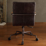 Harith Antique Ebony Top Grain Leather Executive Office Chair