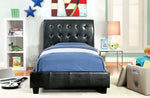 Hendrik Contemporary Espresso Twin Bed