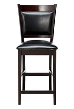 Jaden 2 Black/Espresso Wood Counter Height Chairs