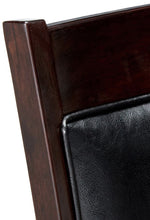 Jaden 2 Black/Espresso Wood Counter Height Chairs