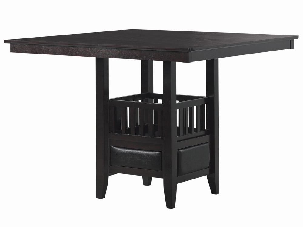 Jaden 5-Pc Espresso Wood Counter Height Table Set