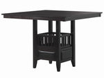 Jaden Espresso Wood Square Counter Height Table