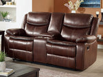 Jeanna Brown Manual Recliner Loveseat