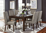 Kavanaugh Dark Brown Wood Extendable Dining Table