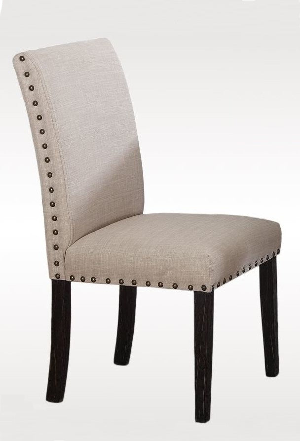 Laureta 2 Natural Fabric Side Chairs