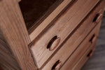 Lea Mahogany Solid Pine Wood Media Chest