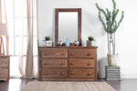 Lea Mahogany Solid Pine Wood Mirror