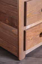 Lea Mahogany Solid Pine Wood Nightstand