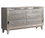 Leighton 5-Pc Metallic Mercury Queen Panel Bedroom Set