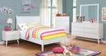 Lennart II White Wood Twin Bed