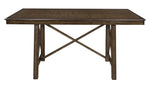 Levittown Brown Wood Extendable Counter Height Table