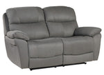 Longvale 2-Pc Gray Microfiber Power Recliner Sofa Set