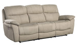 Longvale 2-Pc Tan Microfiber Power Recliner Sofa Set