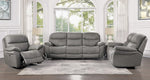 Longvale Gray Microfiber Power Recliner Loveseat