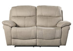 Longvale Tan Microfiber Power Recliner Loveseat