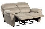 Longvale Tan Microfiber Power Recliner Loveseat