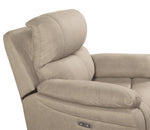 Longvale Tan Polished Microfiber Power Recliner