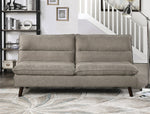 Mackay Brown Textured Fabric Sofa Bed