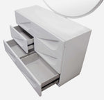 Madrid Off-White Wood 6-Drawer Dresser