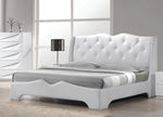 Madrid Off-White Wood Queen Bed