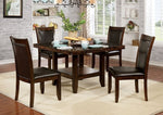 Maegan I Brown Cherry Wood Round Dining Table