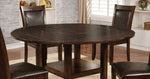 Maegan I Brown Cherry Wood Round Dining Table