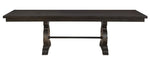 Maisha Rustic Walnut Finish Wood Rectangular Dining Table