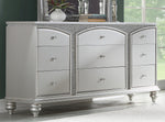 Maverick Platinum Wood Dresser with 9 Drawers