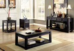 Meadow Antique Black Wood Side Table