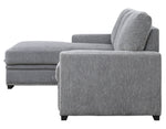 Morelia 2-Pc Dark Gray LAF Sectional with Pull-out Bed