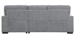 Morelia 2-Pc Dark Gray RAF Sectional with Pull-out Bed