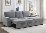 Morelia 2-Pc Dark Gray RAF Sectional with Pull-out Bed