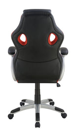 Nidia Black & Red Leatherette Office Chair