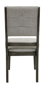 Nisky 2 Gray Fabric/Wood Side Chairs