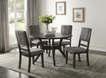 Nisky 2 Gray Fabric/Wood Side Chairs