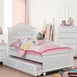 Olivia White Wood Full Platform Bed