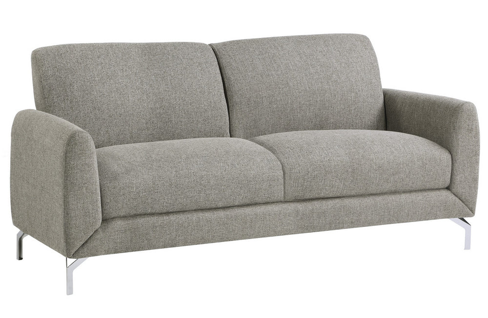 Venture Brown Textured Fabric 2-Seat Sofa