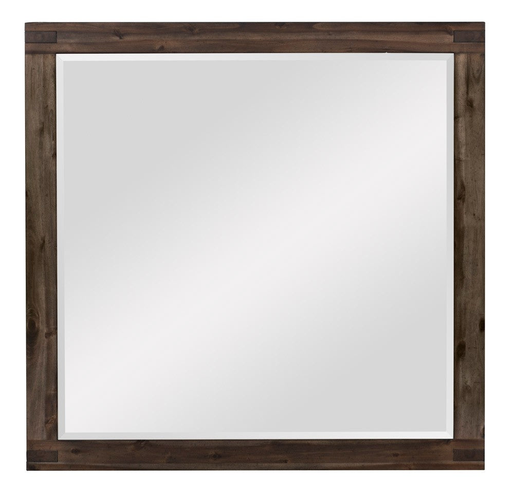 Parnell Rustic Cherry Wood Frame Dresser Mirror