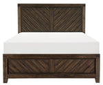 Parnell Rustic Cherry Wood Queen Bed