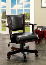 Rowan Cherry Leatherette Arm Chair