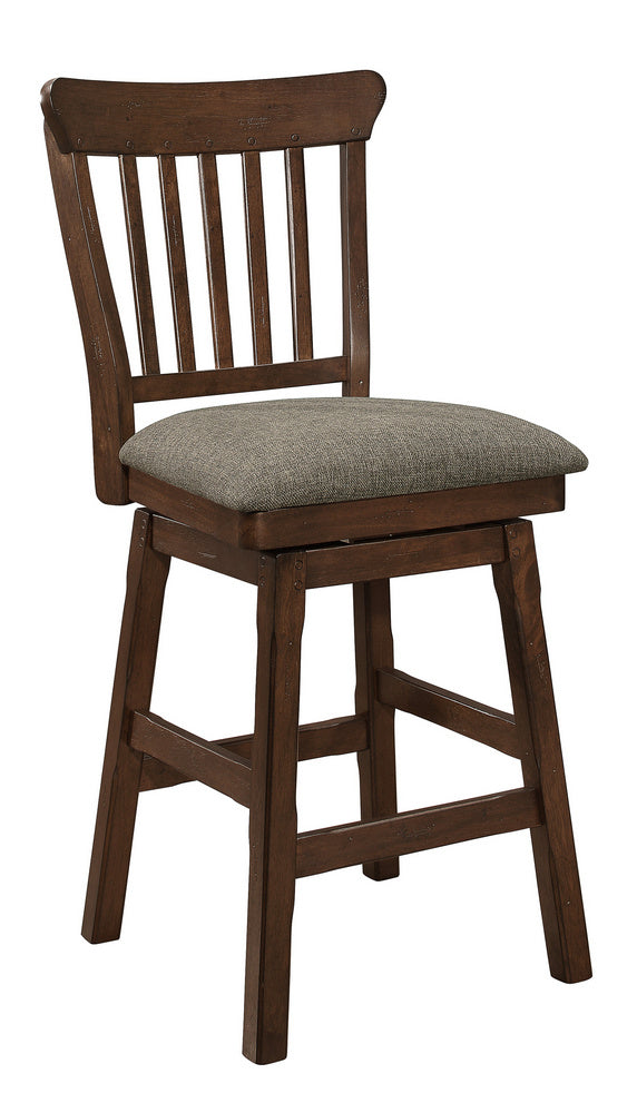 Schleiger 2 Brown Fabric Counter Height Chairs