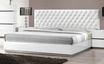 Seville White Wood Queen Bed