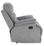 Sherbrook Gray Chenille Fabric Manual Recliner