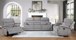 Sherbrook Gray Chenille Fabric Manual Recliner