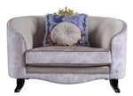 Sheridan Cream Fabric Chair with Accent Pillows